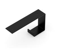 Alberts 806217 Diverse Misure-a Scelta in Vari Colori di Tendenza-Mensola in Coppia o singolarmente-100 x 200 x 45 mm, Nero