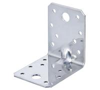 Alberts 820008 - Connettore angolare pesante con bordo, colore: Argento