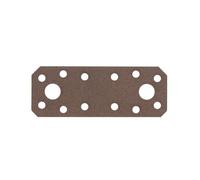 Alberts 822224 DURAVIS Connettore Piatto, Marrone ruggine