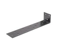 Alberts 822842 DURAVIS-Ancoraggio per calcestruzzo Piatto in Acciaio, Nero Diamante