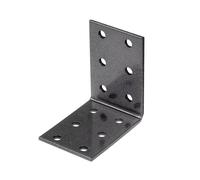 Alberts 823016 DURAVIS-Angolo Piastra Forata, Marrone ruggine