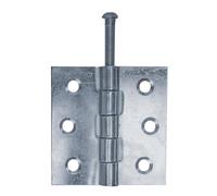 Alberts 823702 - Cerniera quadrata, zincata, 63 x 63 mm, set da 25 pezzi