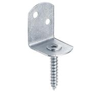 Alberts 823757 Supporto per Recinzione a L, Argento