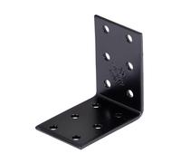 Alberts 824891 - Angolo piastra forata, colore: Nero