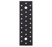 Alberts 824914 - Piastra forata, colore: Nero
