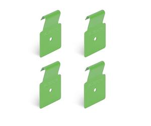 Alberts 825126 - Gancio decorativo per stuoie doppie, colore: Giallo/Verde