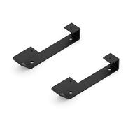 Alberts 833176 misure-a scelta in diversi colori di tendenza-Mensole in coppia o singolarmente-40 x 205 x 30 mm, nero