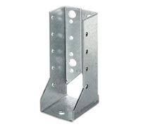 Alberts 837501 Staffa per travi, Tipo B, confezione per artigiani, zincata con procedimento Sendzimir, 60 x 100 mm, Set da 50