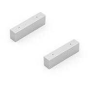 Alberts 837693 misure-a scelta in diversi colori di tendenza-Mensole in coppia o singolarmente-60 x 200 x 40 mm, bianco