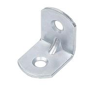 Alberts 837723 - Set di 80 angoli per sedia, con estremità arrotondate, zincate galvanicamente blu, 100 x 100 x 19 mm