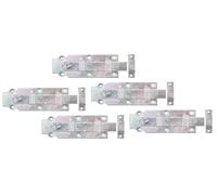 Alberts 840600 - Chiavistello per porta, colore: Argento