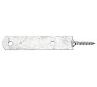 Alberts 843557 - Supporto per recinzione, filettatura in legno, colore: Argento