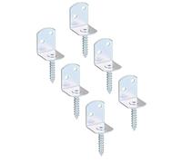Alberts 843731 - Supporto per recinzione a forma di L, colore: Argento