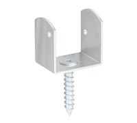 Alberts 843878 Supporto per Recinzione a Forma di U, Argento