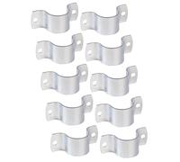 Alberts 844004 Fascetta stringitubo, da avvitare, zincata galvanicamente, passivata a strato spesso, per tubi con diametro di 1 2/3", set da 10 pezzi