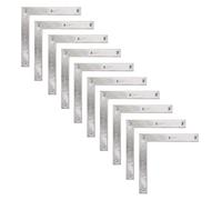 Alberts 844950 - Angolo, colore: Argento; DESCRIPTION: Dimensioni: lunghezza 300 mm - Larghezza 40 mm - Altezza 300 mm - Spessore materiale 3 mm - Numero fori 6 - Diametro foro 5 mm
