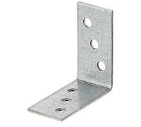 Alberts 846411 Squadretta di giunzione, zincata con procedimento Sendzimir, 40 x 40 x 20 mm, Set da 100