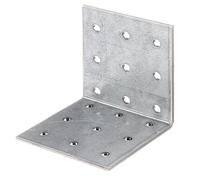 Alberts 846640 - Angolo piastra forata, colore: Argento
