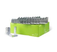 Alberts 846954 Staffa per Travi, Tipo A, Acciaio, 60 x 100 mm, Set da 25