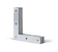 Alberts 847685 Squadretta angolare | zincata con procedimento Sendzimir | 160 x 160 x 30 mm | Set da 10