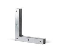 Alberts 847692 Squadretta angolare, zincata con procedimento Sendzimir, 200 x 200 x 30 mm, Set da 10