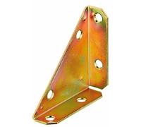 Alberts 849054 Piastra angolare | zincato con procedimento Sendzimir | 75 x 75 x 105 mm | Set da 25