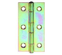 Alberts 849979 Cerniera | stretta | zincata gialla | 70 x 35 mm | Set da 20