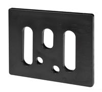 Alberts 850623 - Disco quadrato in plastica, 53 x 65 mm, set da 50 pezzi