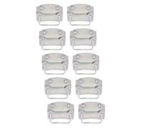 Alberts 851002 - Maniglia per cassetta, zincata galvanizzata, strato spesso, 120 x 85 mm, set da 10 pezzi