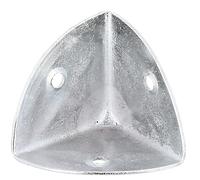 Alberts 851040 Angolare per casse, zincato galvanico, con strato spesso passivato, Lunghezza 35 mm, Set da 25