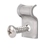 Alberts 855512 - Supporto con vite, colore: Argento