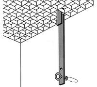 Alberts 857110 - Griglia di sicurezza zincata, in ferro piatto, 20 x 2,5 mm, lunghezza 300 mm, set da 10 pezzi