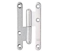 Alberts 865443 - Cerniera tipo Parigi, colore: Argento