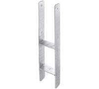 GAH-ALBERTI 213824 H-POST Base Hot-Drans, Galvanized, 600mm Altezza