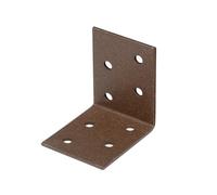 Alberts DURAVIS® 822538 - Connettori angolari, rivestimento duplex, colore marrone ruggine, dimensioni 50 x 50 x 40 mm, set da 50 pezzi