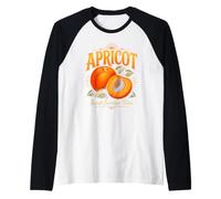 Albicocca Sweet Summer Vibes Fruit Lover Orchard Market Design Maglia con Maniche Raglan