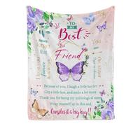 Albrayst Coperta con scritta in inglese "to My Best Friend", idea regalo per la laurea per donne, 152,4 x 127 cm