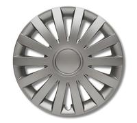 Albrecht 13 pollici copricerchi grigio per cerchioni in acciaio - Copriruote in plastica di alta qualità - Copriruote durevoli in confezione originale Albrecht - Made in EU