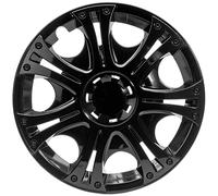 Albrecht Copricerchi 13 pollici nero neri per cerchioni in acciaio - Borchie pollici Aruba in plastica di alta qualità con rivestimento a strati - Made in EU