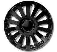 Albrecht 16 pollici copricerchi nero lucido per cerchioni in acciaio - Copriruote in plastica di alta qualità - Copriruote durevoli in confezione originale Albrecht - Made in EU