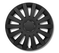 Albrecht 16 pollici copricerchi nero opaco per cerchioni in acciaio - Copriruote in plastica di alta qualità - Copriruote durevoli in confezione originale Albrecht - Made in EU
