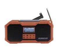 Albrecht DR 112 Digitale DAB+ FM 5 W LED USB tipo-C Nero Rosso black; Rot 27911