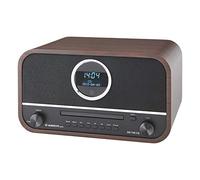 Albrecht DR790CD - Radio digitale DAB+, multifunzione, con lettore CD e Bluetooth, custodia in legno marrone scuro