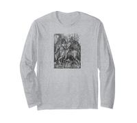 Albrecht Dürer Cavaliere La Morte e Il Diavolo Arte Rinascimentale Maglia a Manica