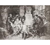 Albrecht Durer dipinge il ritratto dell'imperatore Massimiliano I. Albrecht Durer 1471 -1528. Pittore incisore e teorico del Rinascimento tedesco. Massimiliano I 1459 - 1519. Imperatore del Sacro