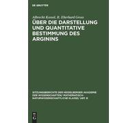 Albrecht Kossel Über Die Darstellung Und Quantitative Bestim (Copertina rigida)