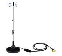 Albrecht MAG31 Dab+ Magnetfußantenna + Verstärker Band III, 3 m Kabel + SMB-Stecker Antenna Dab+ con supporto magnetico con amplificatore