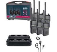 Albrecht Tectalk Worker 3 PMR446 6er Kofferset Funkgerät 6er 29827