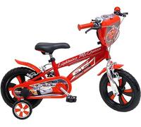 albri bicicletta da 12 pollici Cars, con stabilizzatori laterali, borraccia e scudo anteriore personalizzato. Made in Italy