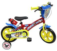 albri 12 Pollici, Bicicletta Mickey Mouse Bambino, Rosso